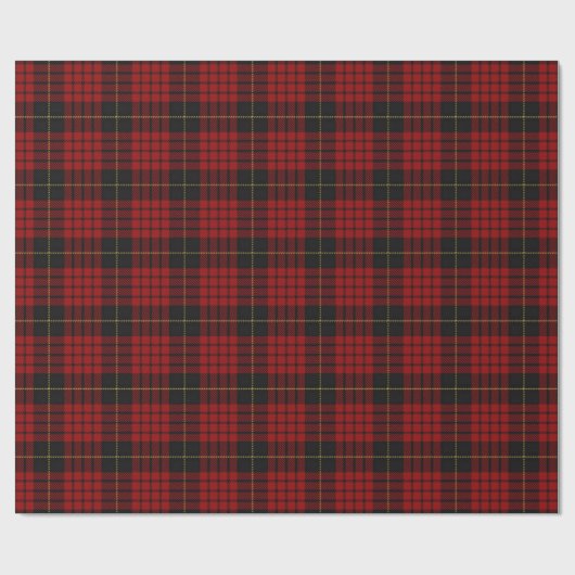 Schottischer Clan MacQueen Tartan Geschenkpapier (Flach)