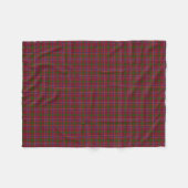 Schottischer Clan MacRae roter klassischer Tartan Fleecedecke (Vorderseite (Horizontal))