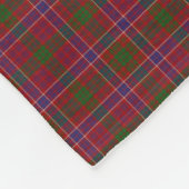Schottischer Clan MacRae roter klassischer Tartan Fleecedecke (Ecke)