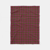 Schottischer Clan MacRae roter klassischer Tartan Fleecedecke (Vorderseite)