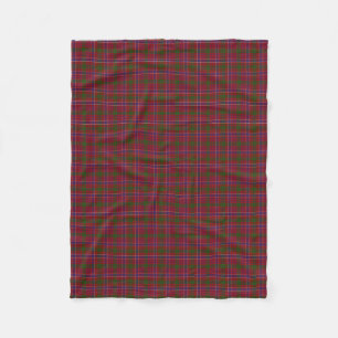 Schottischer Clan MacRae roter klassischer Tartan Fleecedecke