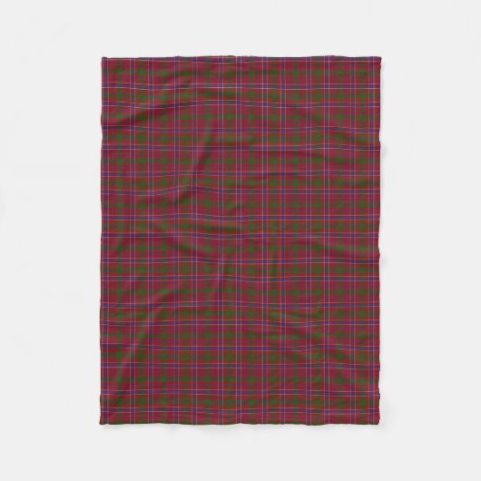 Schottischer Clan MacRae roter klassischer Tartan Fleecedecke (Vorderseite)