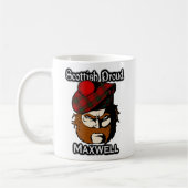 Schottischer Clan-MaxwellTartanScottish Kaffeetasse (Links)