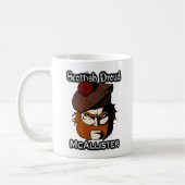 Schottischer Clan McAllister TartanScottish Kaffeetasse (Links)