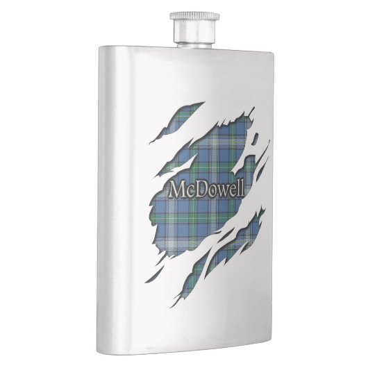 Schottischer Clan McDowell MacDowall Tartan Flachmann (Rechts)