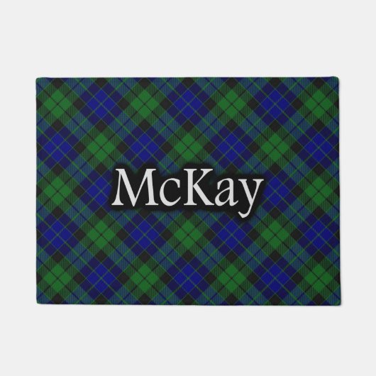 Schottischer Clan McKay MacKay Tartan Fußmatte (Vorderseite)