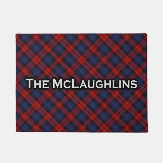 Schottischer Clan McLaughlin MacLachlan Tartan Fußmatte (Vorderseite)