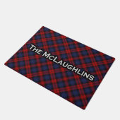Schottischer Clan McLaughlin MacLachlan Tartan Fußmatte (Schrägansicht)