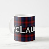Schottischer Clan McLaughlin MacLachlan Tartan Kaffeetasse (Vorderseite Links)