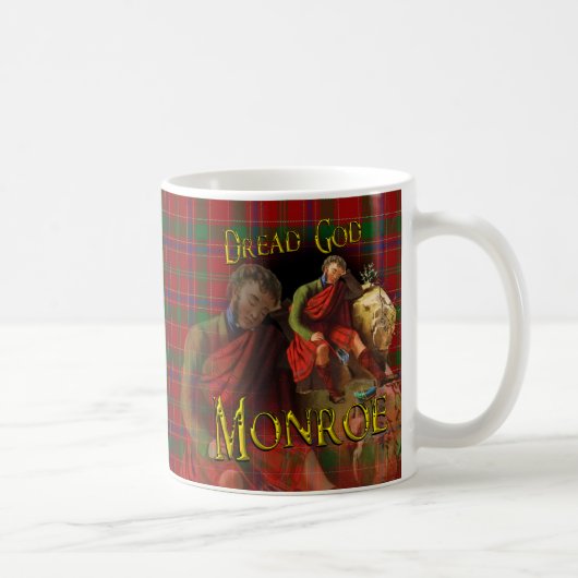 Schottischer Clan-Monroe Munro Tartan Kaffeetasse (Rechts)