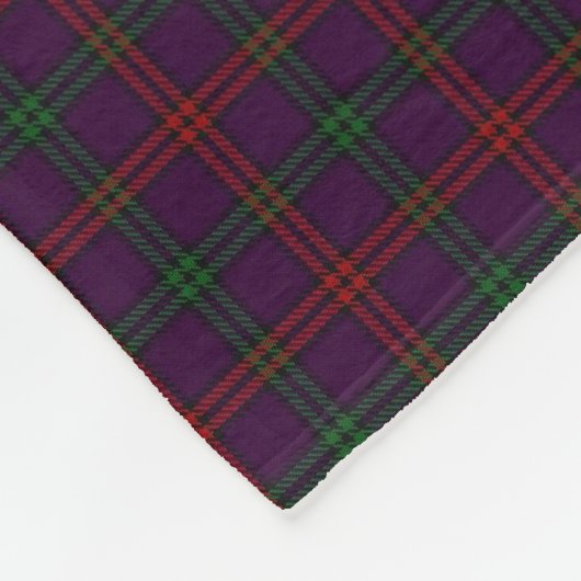 Schottischer Clan-Montgomery-KlassikerTartan Fleecedecke (Ecke)