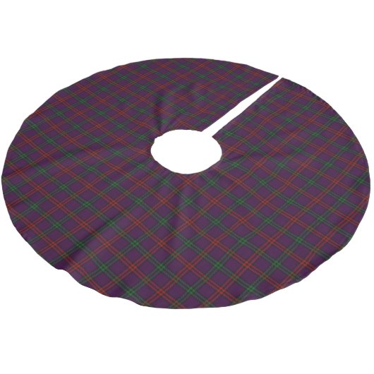 Schottischer Clan-MontgomeryTartan Polyester Weihnachtsbaumdecke (Schrägansicht)