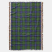 Schottischer Clan Muir Tartan Decke (Vorderseite Vertikal)