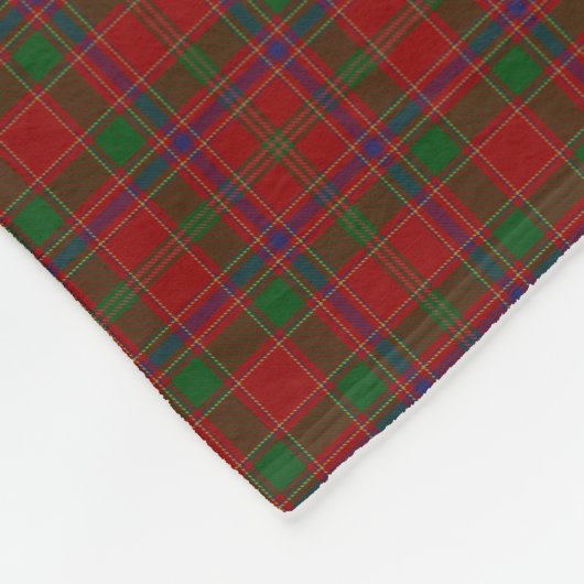 Schottischer Clan Munro KlassikerTartan Fleecedecke (Ecke)