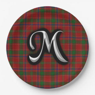 Schottischer Clan Munro Tartan Pappteller