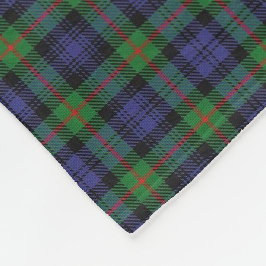 Schottischer Clan-Murray-KlassikerTartan Fleecedecke (Ecke)