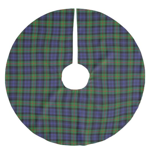 Schottischer Clan-MurrayTartan Polyester Weihnachtsbaumdecke (Vorderseite)