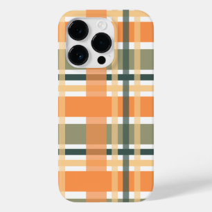 Schottischer Clan Plaid orange grüner Tartan karie Case-Mate iPhone 14 Pro Hülle