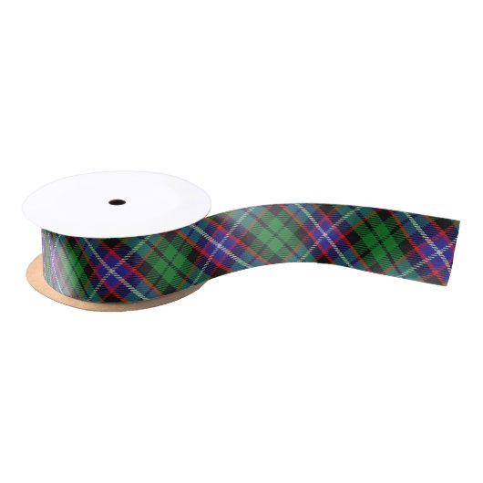 Schottischer Clan-Russell klassischer Tartan Satinband (Spule)
