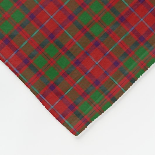 Schottischer Clan-Shaw-KlassikerTartan Fleecedecke (Ecke)