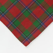 Schottischer Clan-Sinclair-KlassikerTartan Fleecedecke (Ecke)