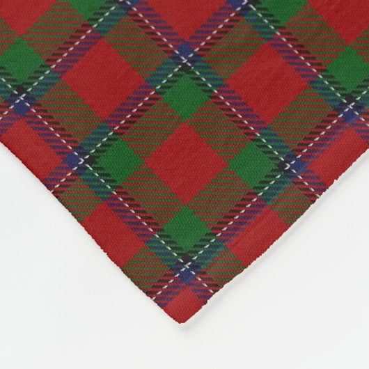 Schottischer Clan-Sinclair-KlassikerTartan Fleecedecke (Ecke)