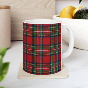 Schottischer Clan Stewart Rot Grün Blau Karo Kaffeetasse
