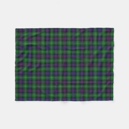 Schottischer Clan-Sutherland-KlassikerTartan Fleecedecke (Vorderseite (Horizontal))