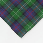 Schottischer Clan-Sutherland-KlassikerTartan Fleecedecke (Ecke)