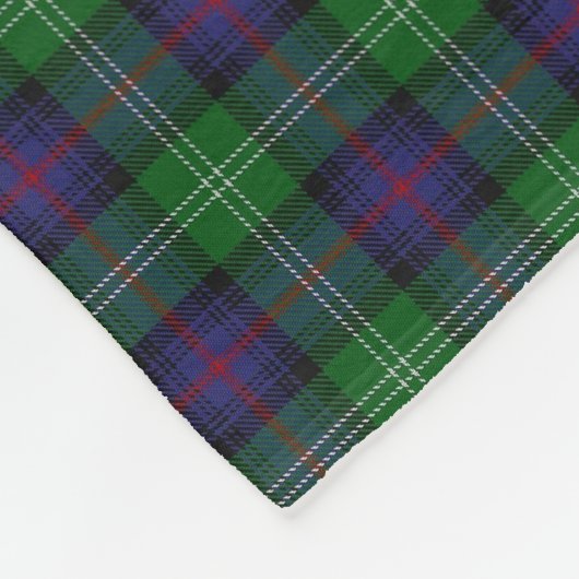 Schottischer Clan-Sutherland-KlassikerTartan Fleecedecke (Ecke)