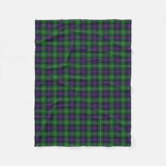 Schottischer Clan-Sutherland-KlassikerTartan Fleecedecke (Vorderseite)