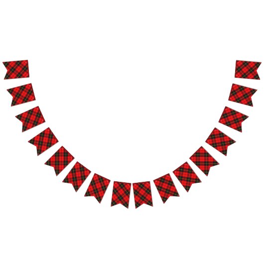 Schottischer Clan-WallaceTartan Wimpelkette (Alle)