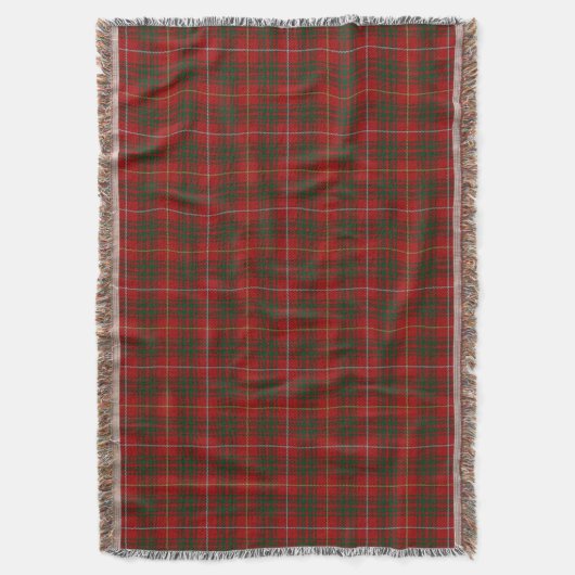 Schottischer ClanBruceTartan Decke (Vorderseite Vertikal)