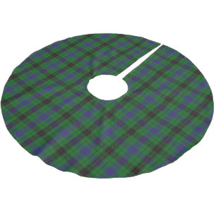 Schottischer ClanDavidsonTartan Polyester Weihnachtsbaumdecke