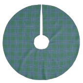 Schottischer ClanIrvine Irwin Tartan Polyester Weihnachtsbaumdecke (Vorderseite)