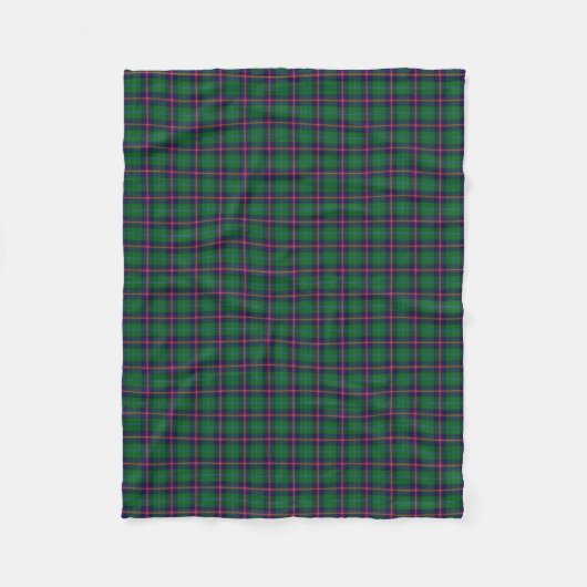 Schottischer Clanjunger klassischer Tartan Fleecedecke (Vorderseite)