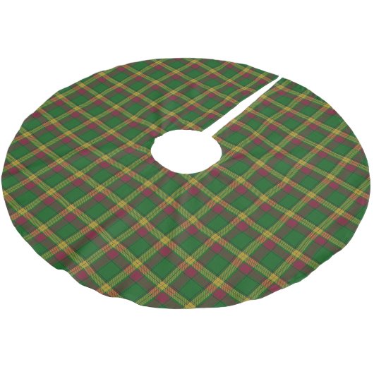 Schottischer ClanMacMillanTartan Polyester Weihnachtsbaumdecke (Schrägansicht)