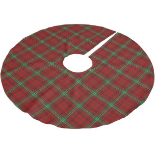 Schottischer ClanMorrisonTartan Polyester Weihnachtsbaumdecke