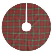 Schottischer ClanMorrisonTartan Polyester Weihnachtsbaumdecke (Vorderseite)