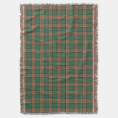 Schottischer ClanPollockTartan Decke (Vorderseite Vertikal)