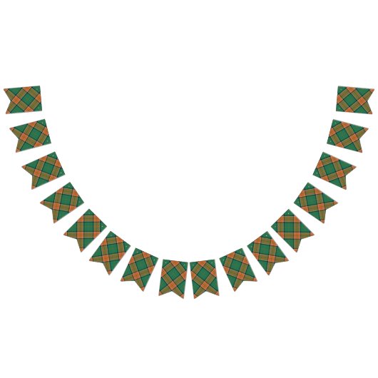 Schottischer ClanPollockTartan Wimpelkette (Alle)