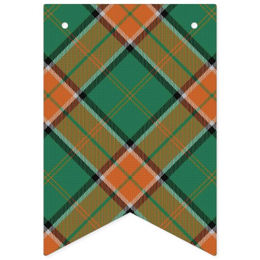 Schottischer ClanPollockTartan Wimpelkette (Zweite Fahne)