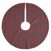 Schottischer ClanRobertson Donnachaidh Tartan Polyester Weihnachtsbaumdecke (Vorderseite)