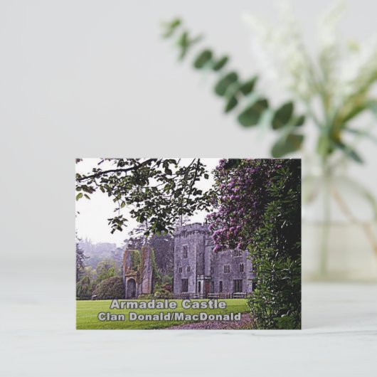 Schottischer Donald / MacDonald Clans Armadale Cas Postkarte (Stehend Vorderseite)