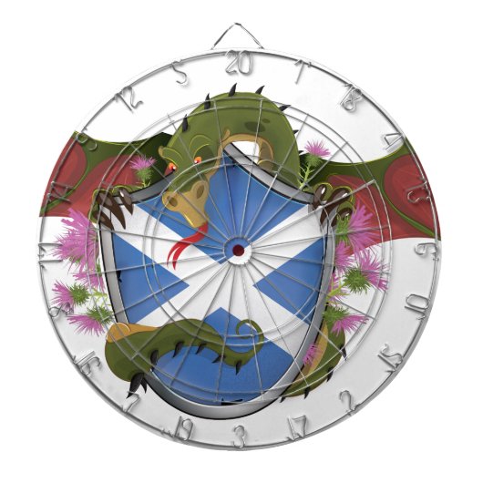 Schottischer Drache Dartscheibe (vorne)