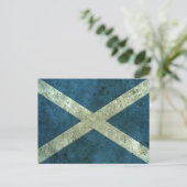 Schottischer Effekt der Flagge Postkarte (Stehend Vorderseite)