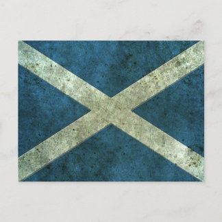 Schottischer Effekt der Flagge Postkarte