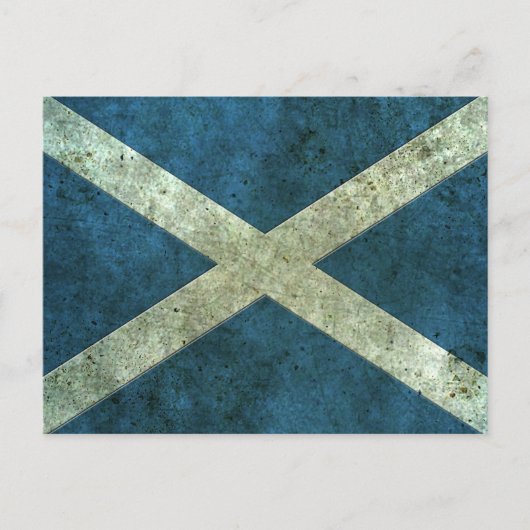 Schottischer Effekt der Flagge Postkarte (Vorderseite)