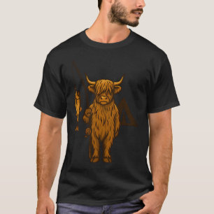 Schottischer Fischer Highland-Rind T-Shirt