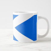Schottischer Flaggenstaat Jumbo-Tasse (Rechts)